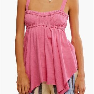 Free people Amaryllis Asymmetrical cotton camisole